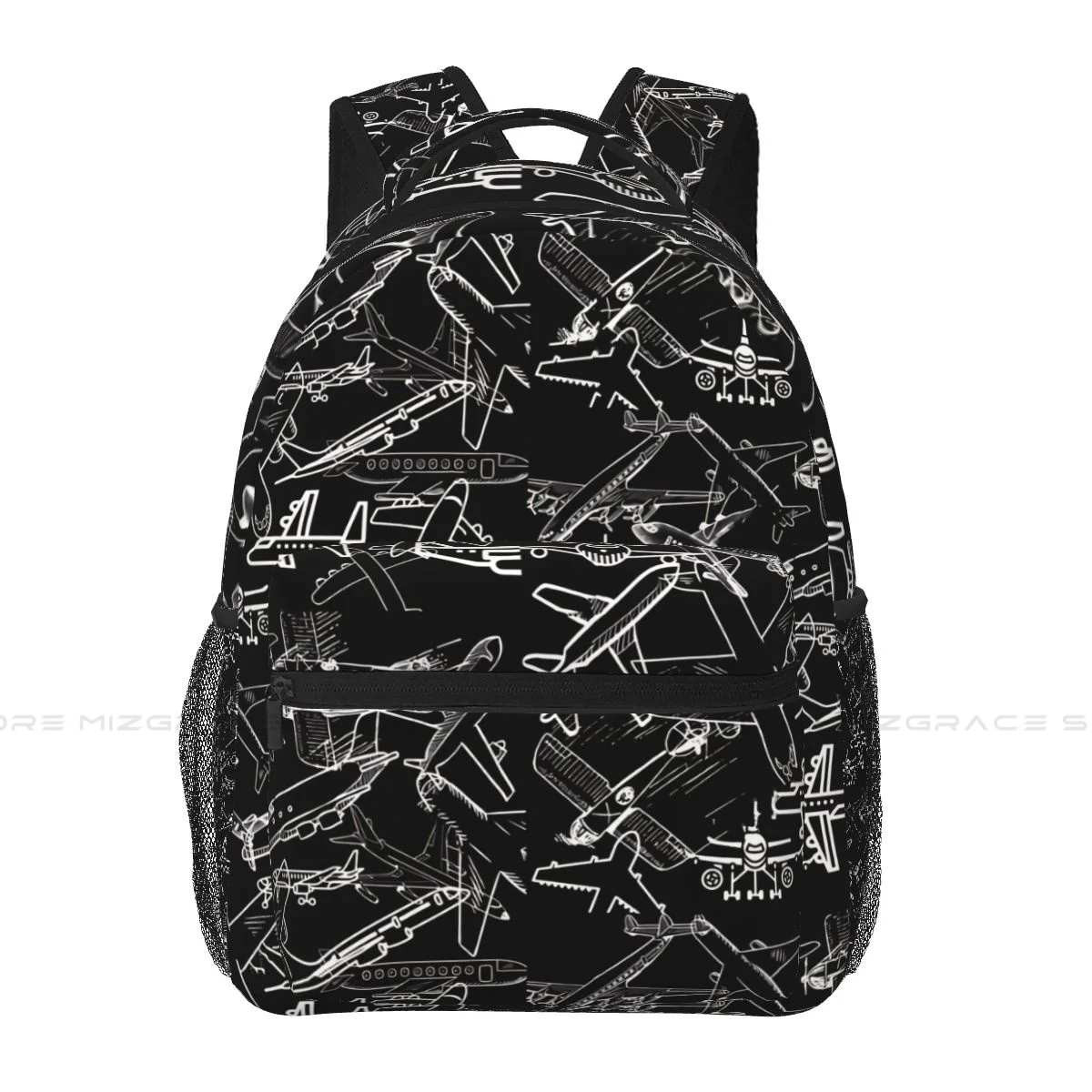 Airplanes Love Backpacks Casual Print Student School Bag Women Man's Travel Bags Laptop Daypack