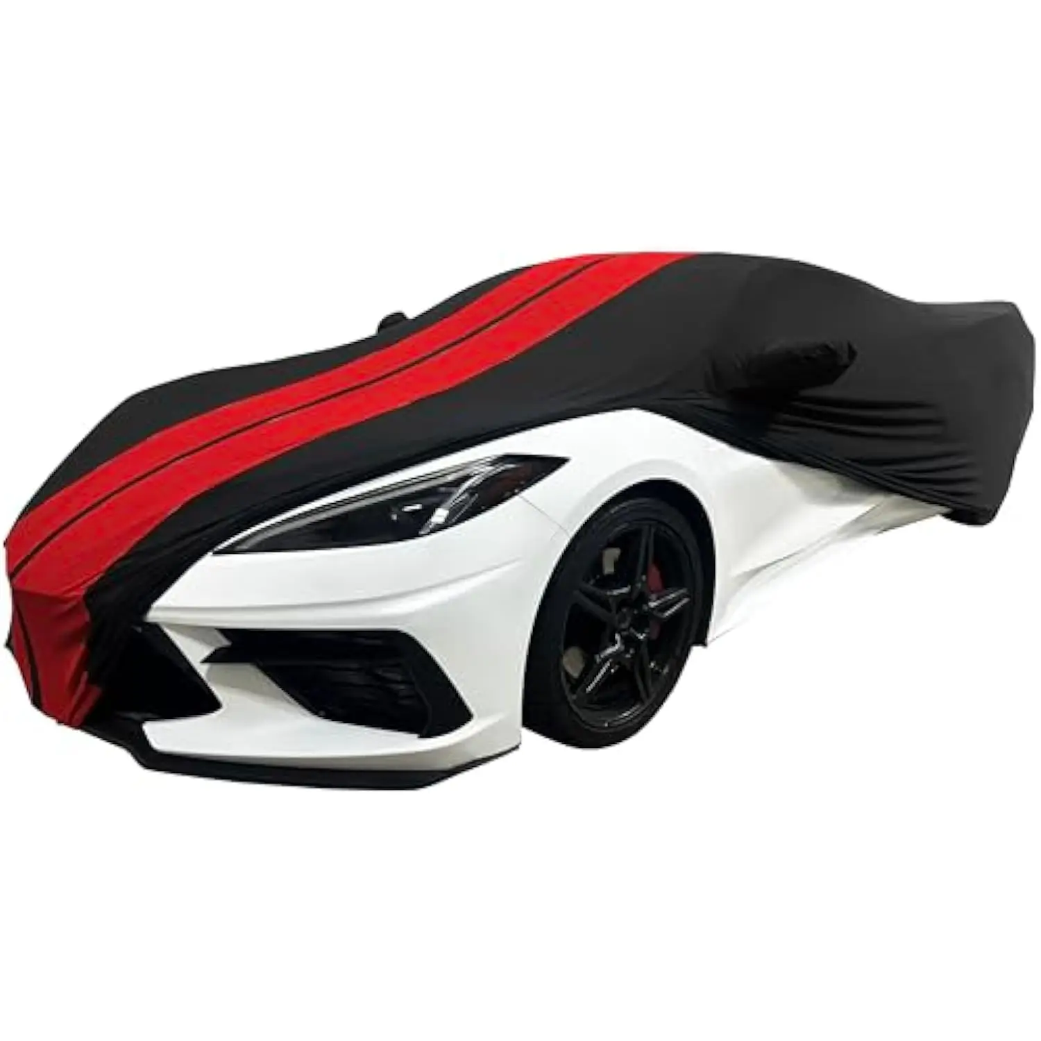

C8 Corvette Indoor Car Cover - Ultraguard Stretch Satin High End Custom Fit Dust Proof for 2020-2025 Stingray, Z06, Z51, E-Ray
