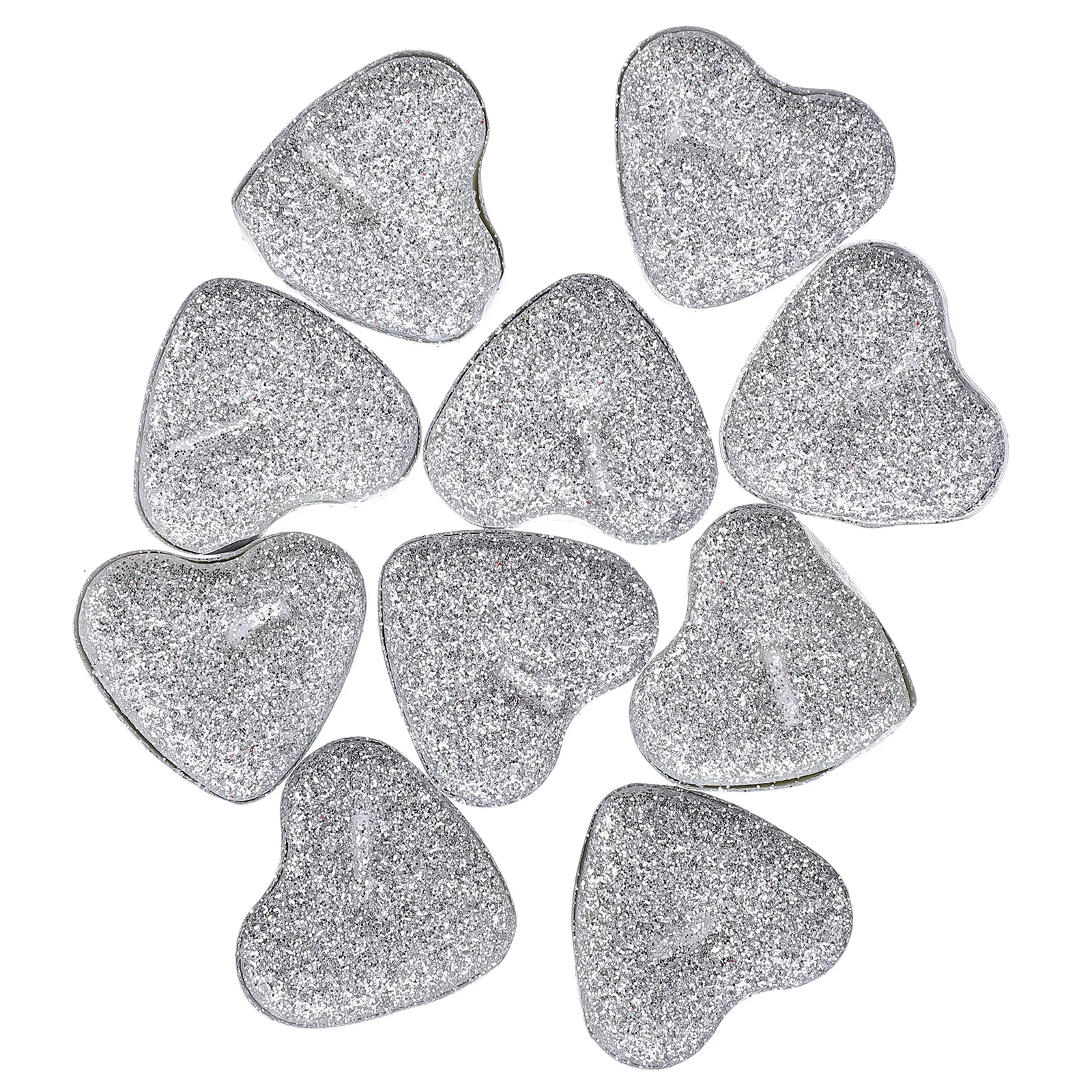 30 قطعة من شموع Tealight على شكل قلب شموع صغيرة ممتازة لديكور المنزل والحفلات وأجواء مسائية رومانسية غير سامة #3