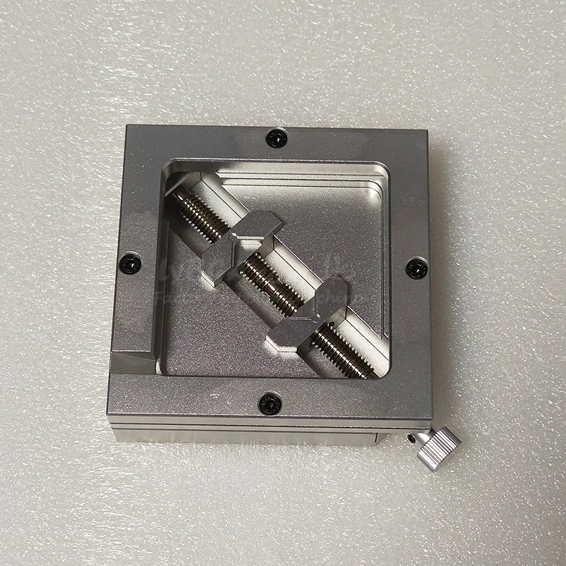 90MM Silver BGA Reballing Station Stencils Template Holder Foxture Jig with 10PCS 90MM Stencil For PCB Chip Soldering Rework