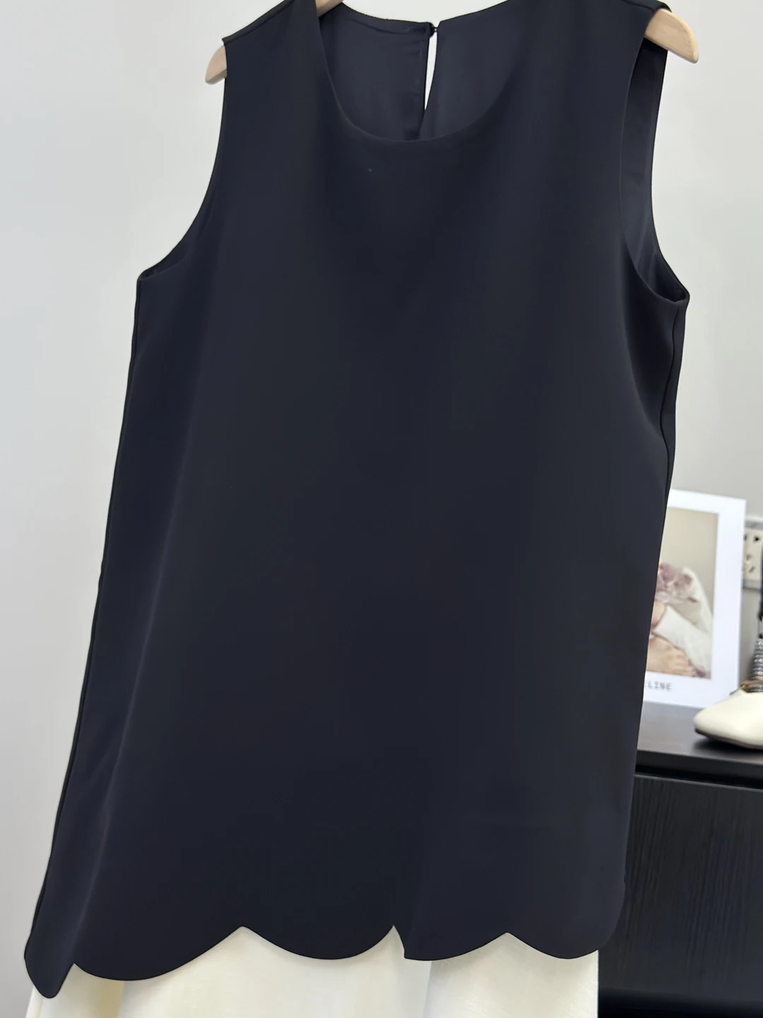 Ele Summer Long Dr Canotta ampia da donna Dr Tessuto di lino in acetato Falso gonna a trapezio a vita alta in due pezzi