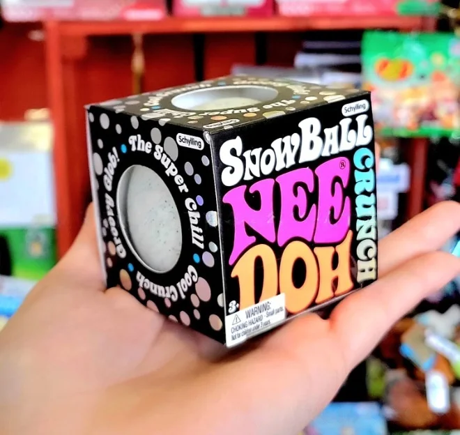 

Hot New Snowball Hug NeeDoh Fidget Toy White Hug Snowball Pinch Stress Relieving Toy