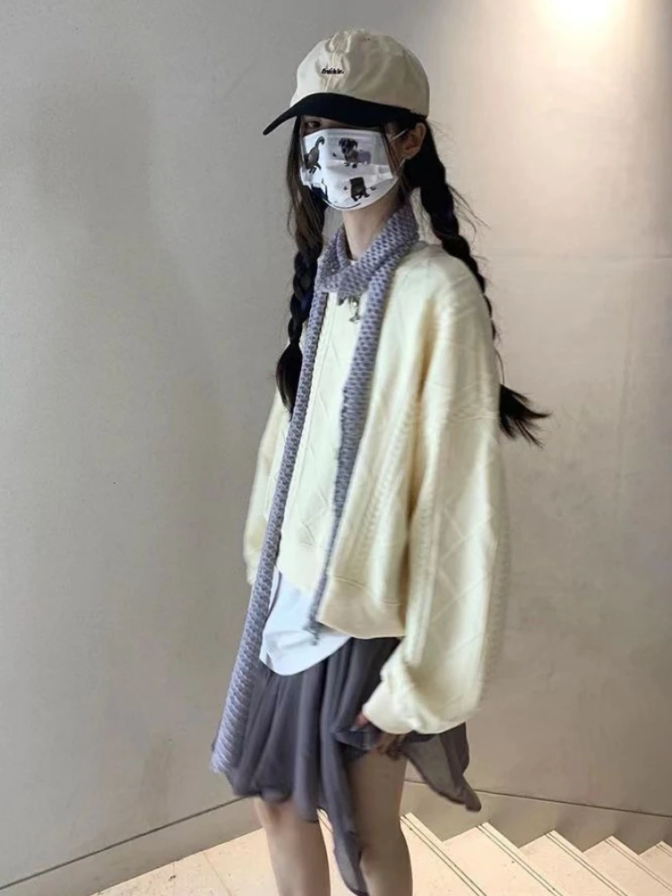 

Базовые однотонные толстовки женские классические зимние укороченные свободные для отдыха студентов уличная одежда универсальные Harajuku Y2k шикарные популярные