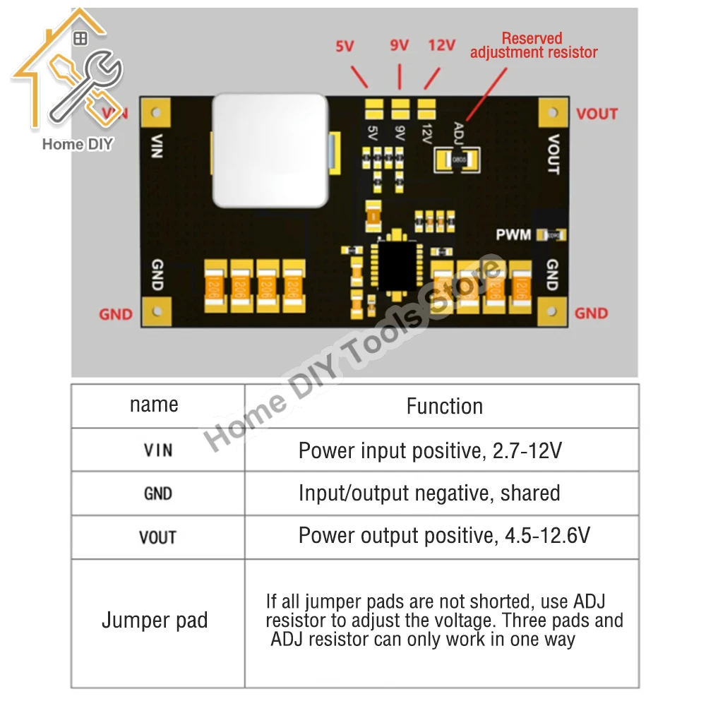 TPS61088 5V 9V 12V Boost R￩glable Module de Interrupteur Module d'alimentation PWM/PFM 10A Courant 1MHz Fr￩quence de commutation