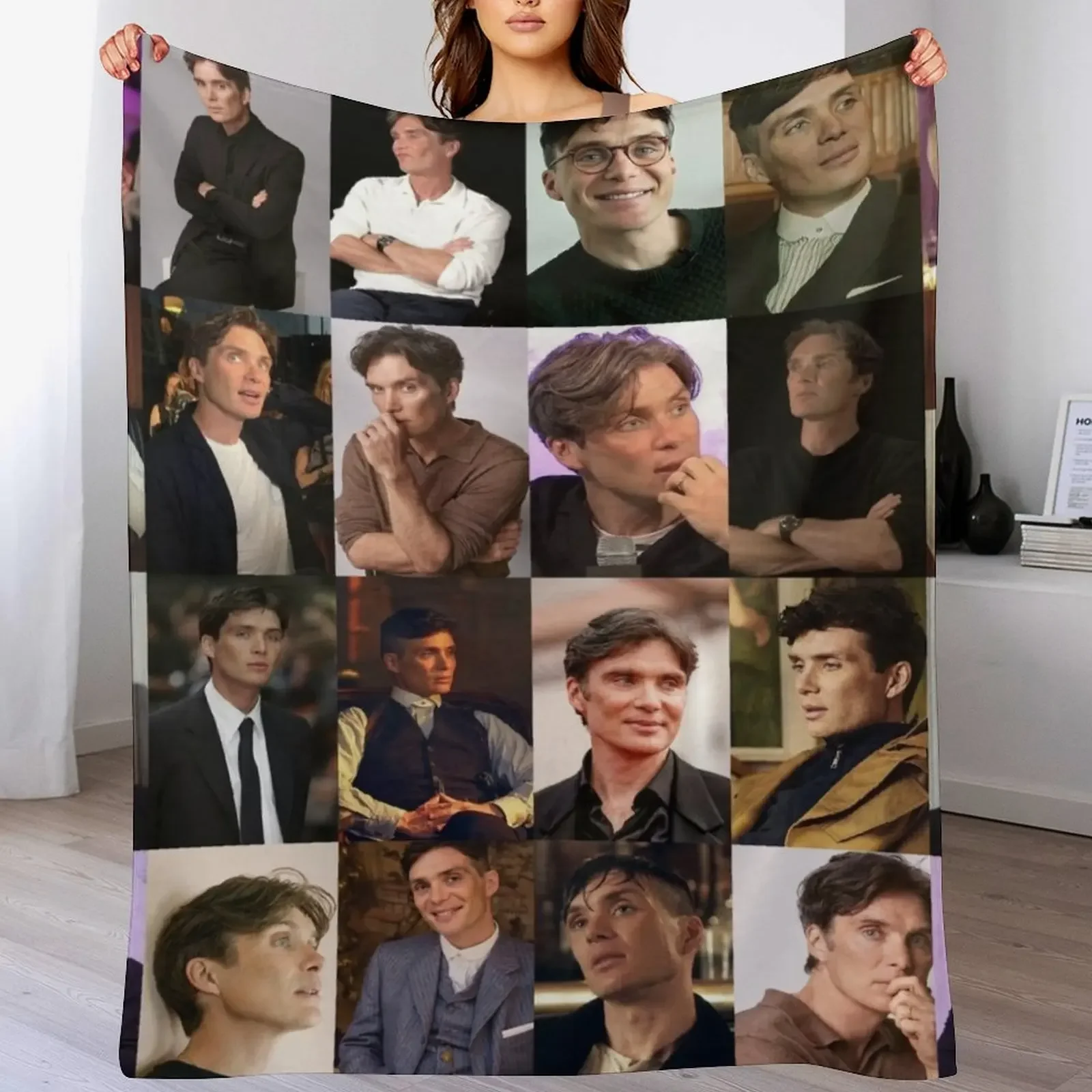 

Cillian Murphy Throw Blanket Summer Cool Breathable Blanket for Sleeping