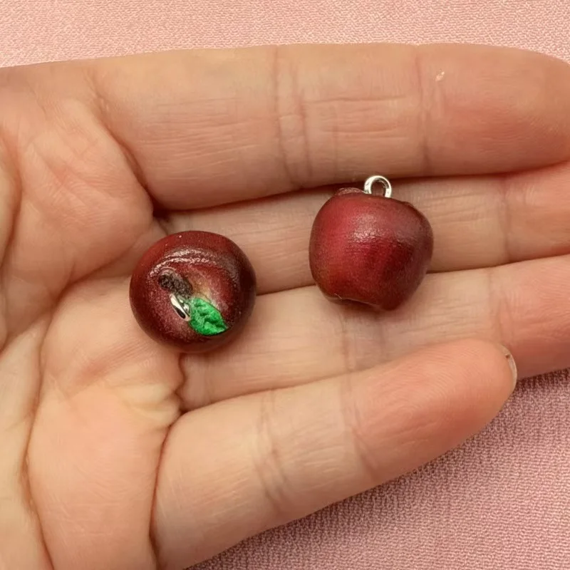 10pcs Simulation Apple Green Red Miniature Food Play Mini Three Dimensional Small Fruit Micro Landscape DIY Accessories view 5