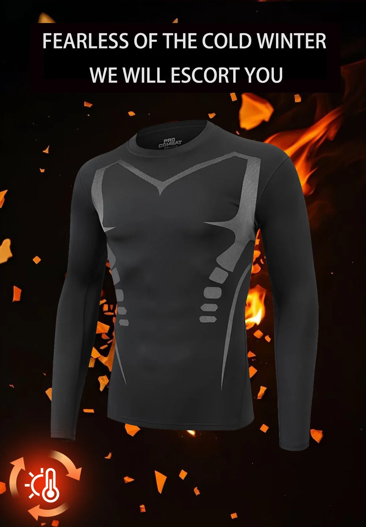 Best-Selling Men's Underwear Thermal Set, Double Warmth for Autumn and Winter, Comfortable for Sports Wear