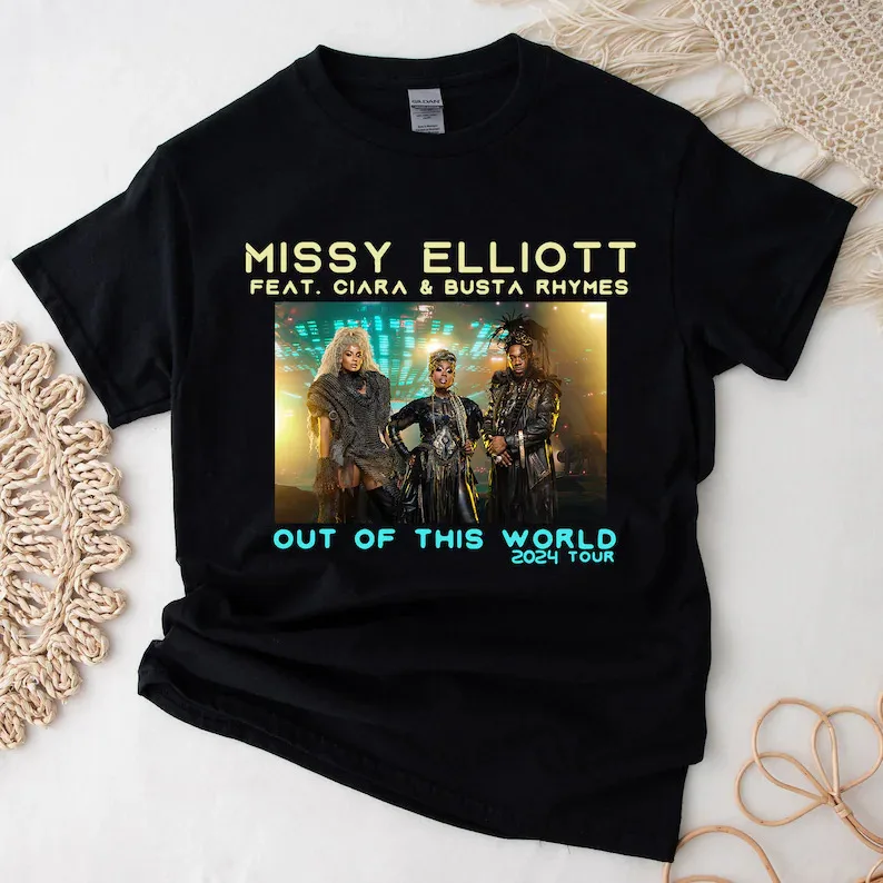 Missy Elliott 2024 Tour Feat Ciara & Busta Concert, Unisex Shirt