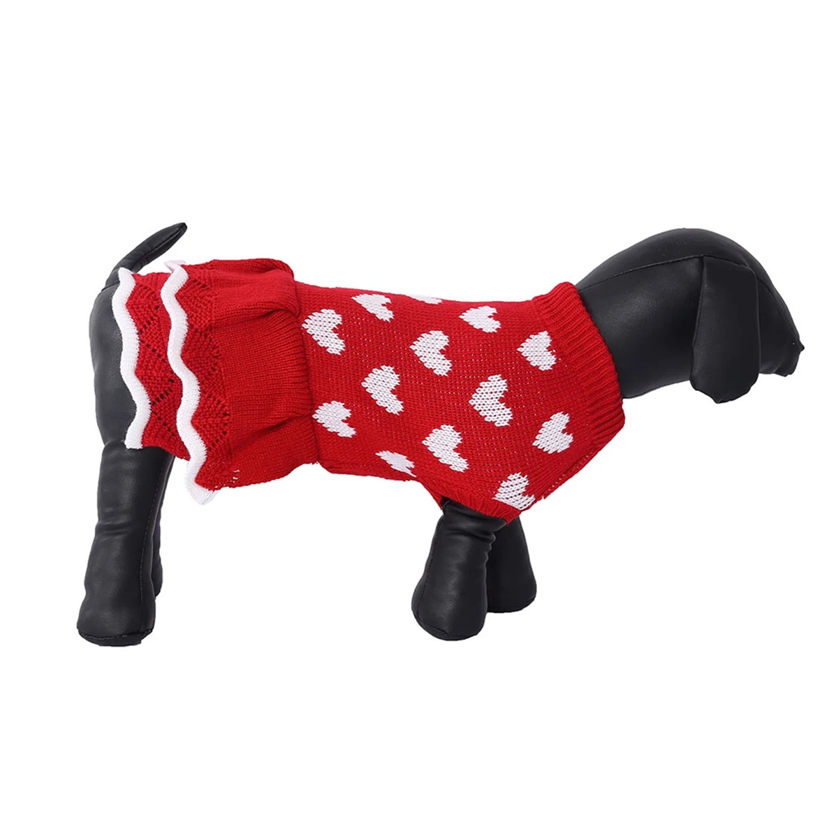 

Skirt Clothes Heart Design Adorable Puppy Outfits Fashionable Sweaters Dog Clothing Dresses Pet Dog Clothes Christmas