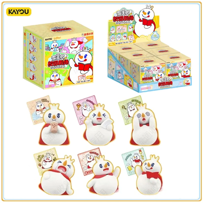 

In Stock Original KAYOU Honey Snow Ice City Click Mini Doll Episode 1 Blind Box Collection Snow King's Campus Theater Toys Gifts