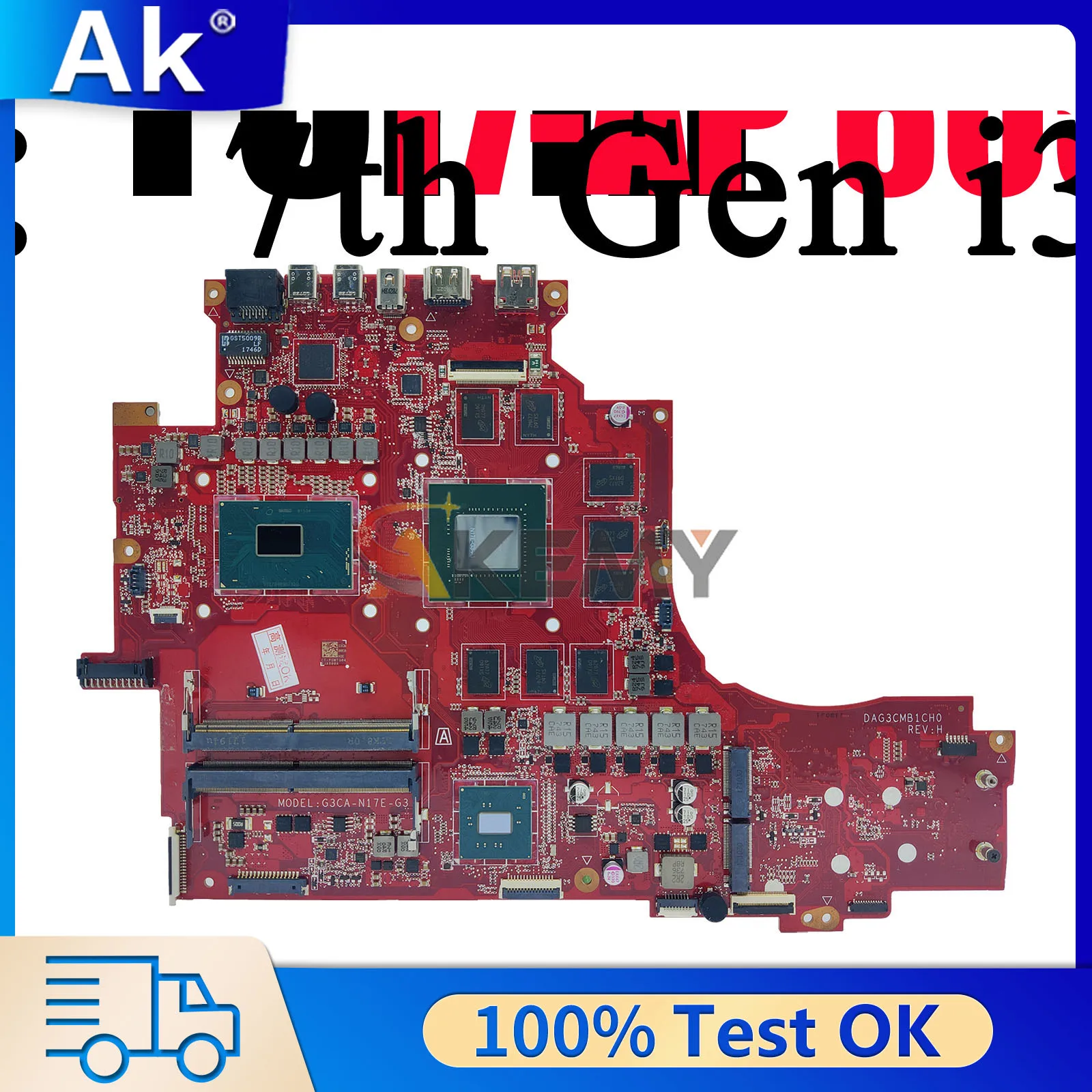 

DAG3CMB1CH0 For HP Omen 17-AP Laptop Motherboard 940623-601 With i7 CPU GTX1080 8GB GPU 100% Fully Tested