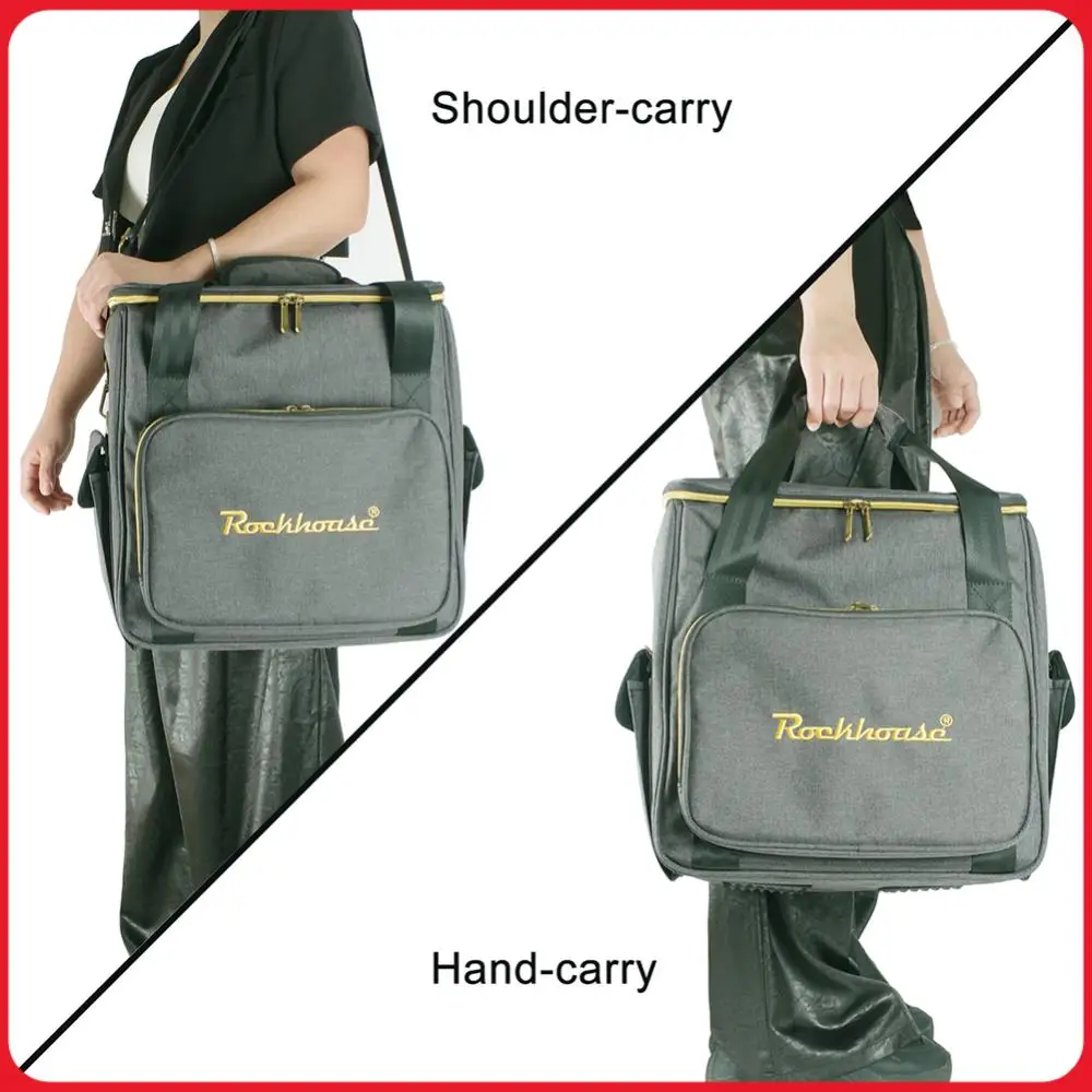 

Портативная сумка для виниловых пластинок с ремнем, вместительная сумка для хранения виниловых пластинок, утолщенная сумка для компакт-дисков с мягкой подкладкой, подарок для любителей музыки