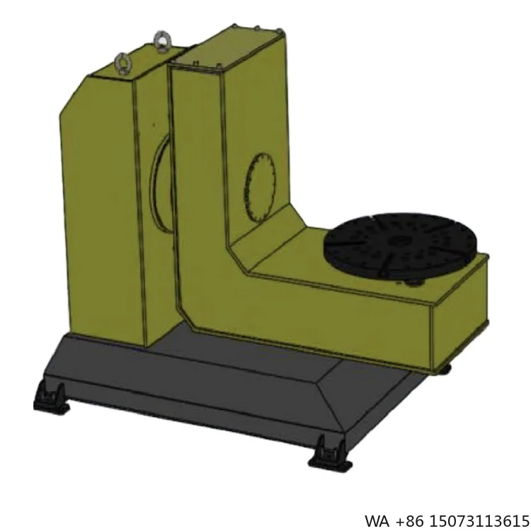 L Robotic Welding Positioner Rotating Table, Compatible with Major Robot Arms for Automated Welding Stations