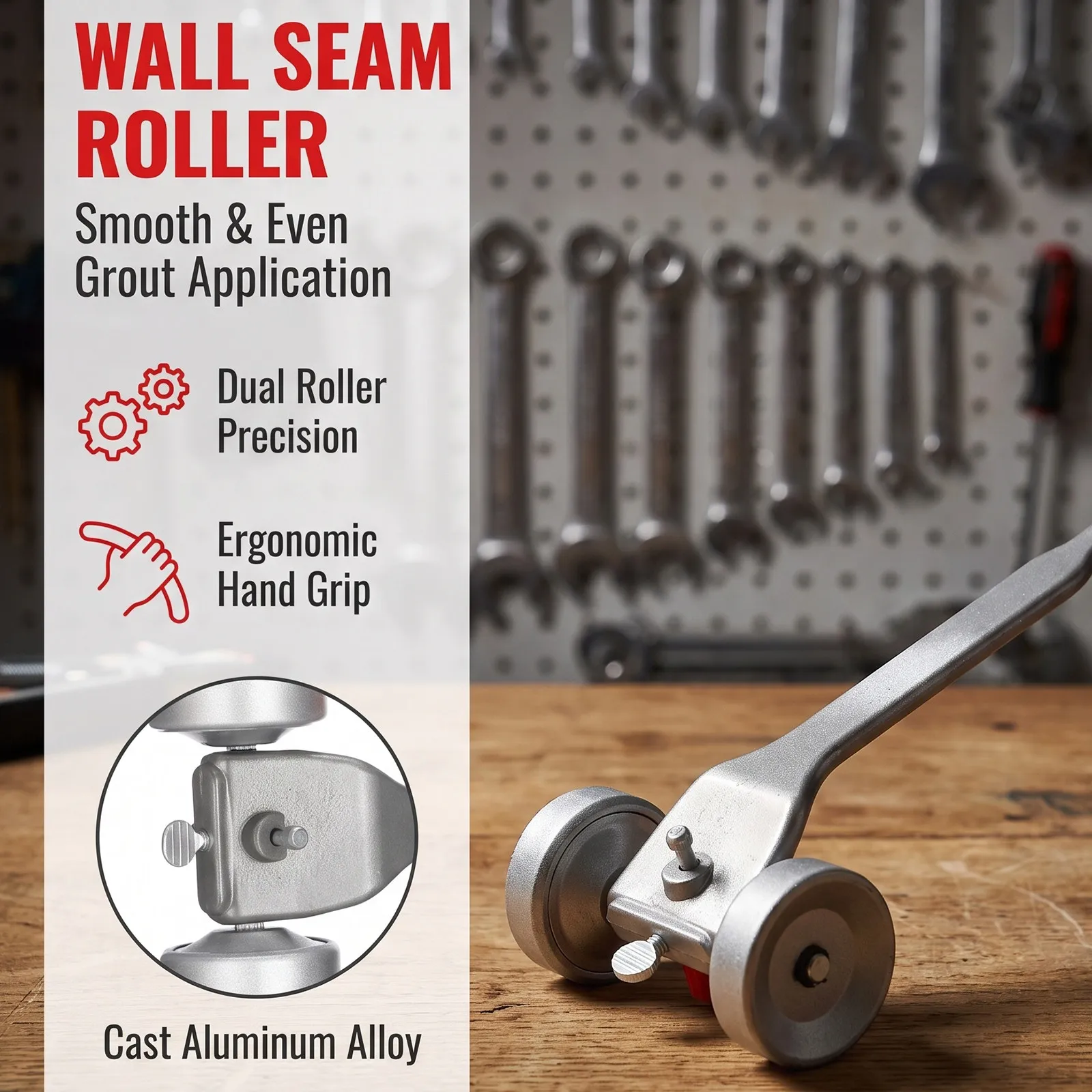 Wall Grout Joint Cleaner Tile Maintenance Tool Precision Roller Brick Jointer Masonry Mortar Remover Joint Cleaning Device Tile