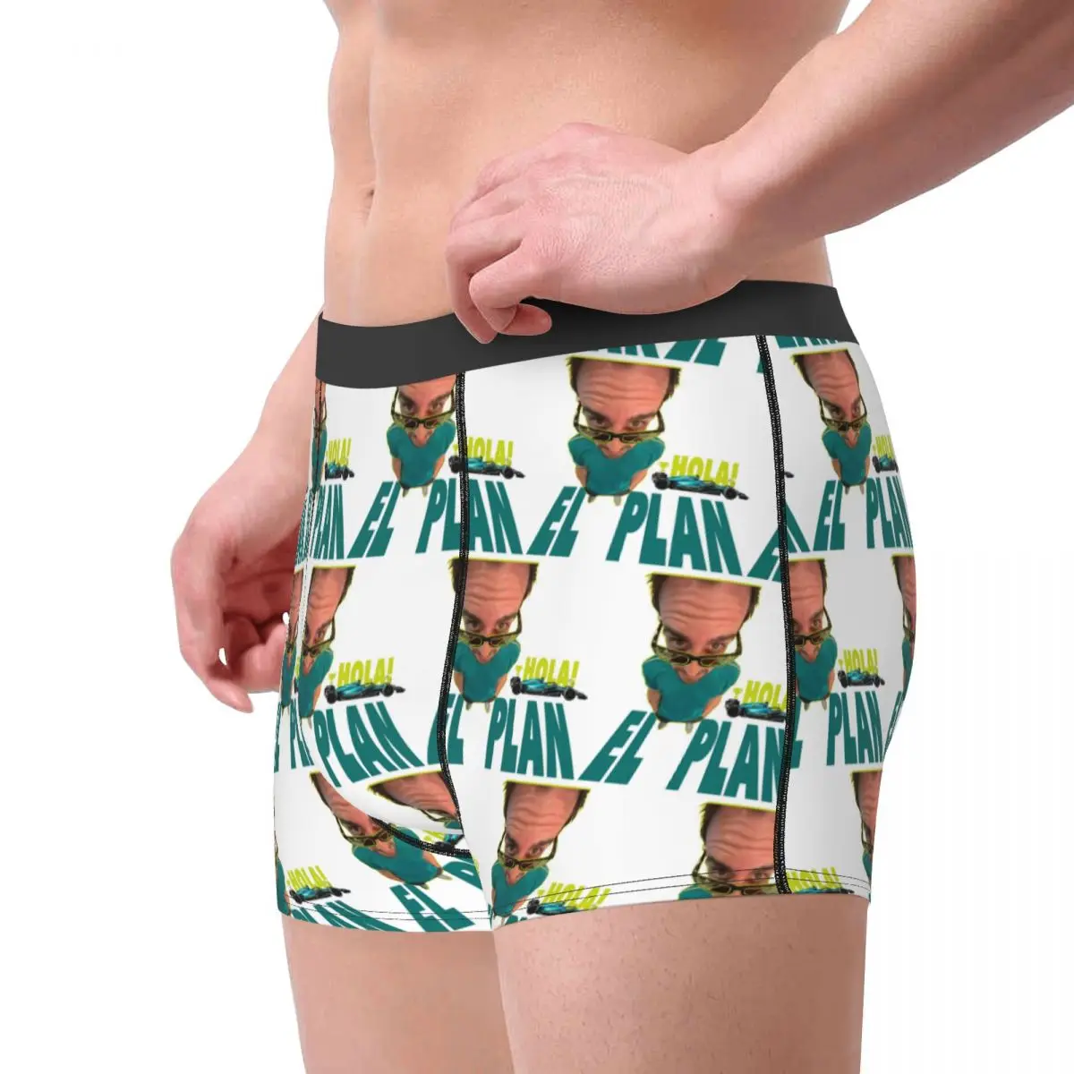 Sexy Boxer Fernando Alonso Hola Meme Shorts Panties Briefs Man Long Underwear Breathable Underpants for Male S-XXL