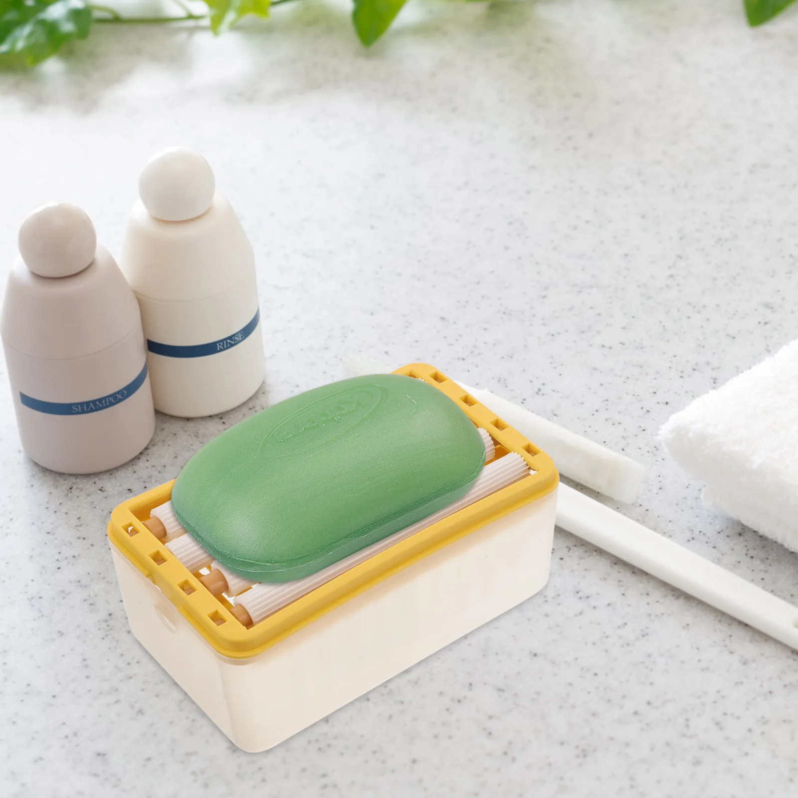 

3pcs Laundry Box with Springs Drainage Structure Roller Grooves Portable Lightweight Container for Bathroom Kitchen Faucets Bar