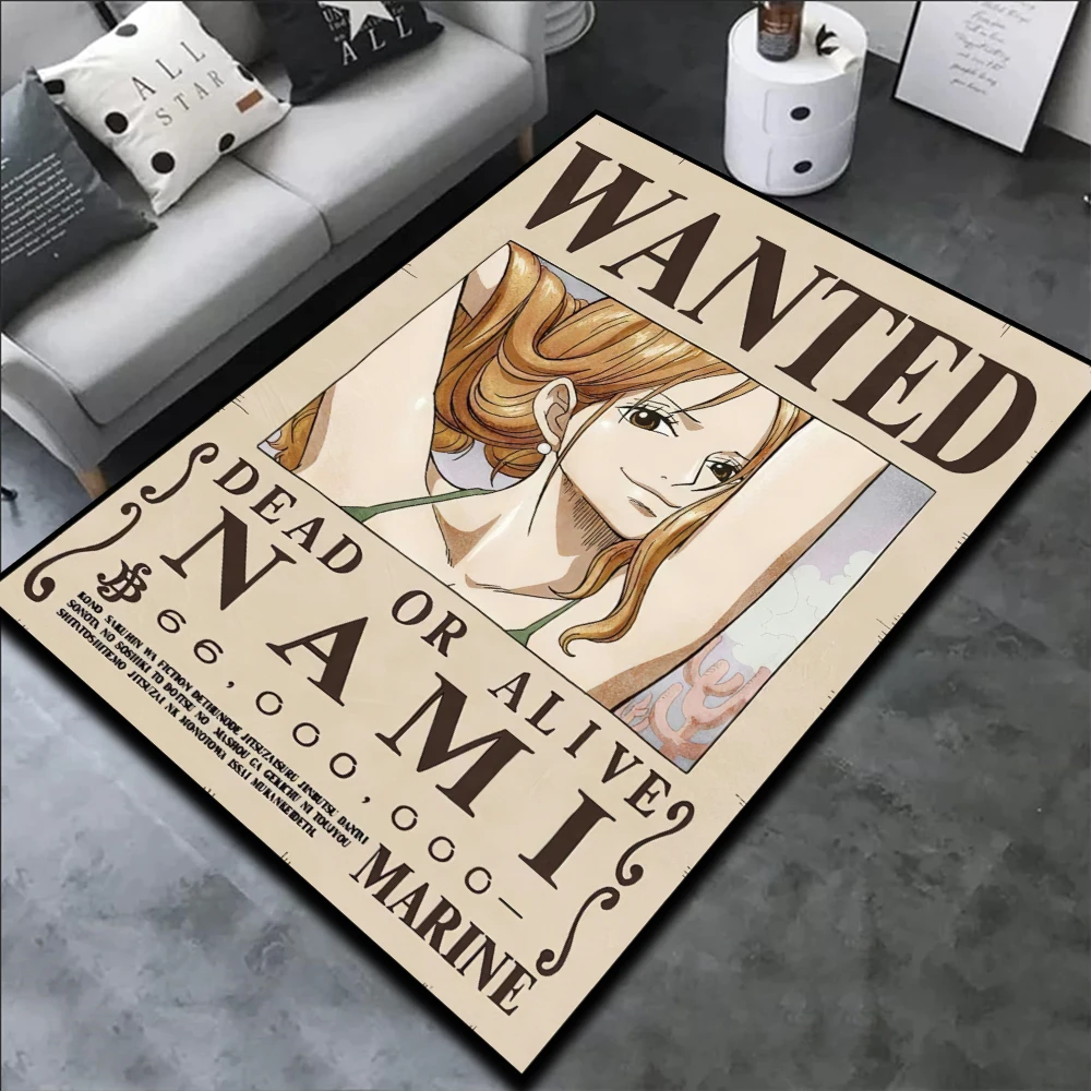 

Animes Rug One Piece Nami Figure Ace Luffy Popular Style Customize Cartoon Rug Handmade Carpet Area Rug for Home Decor