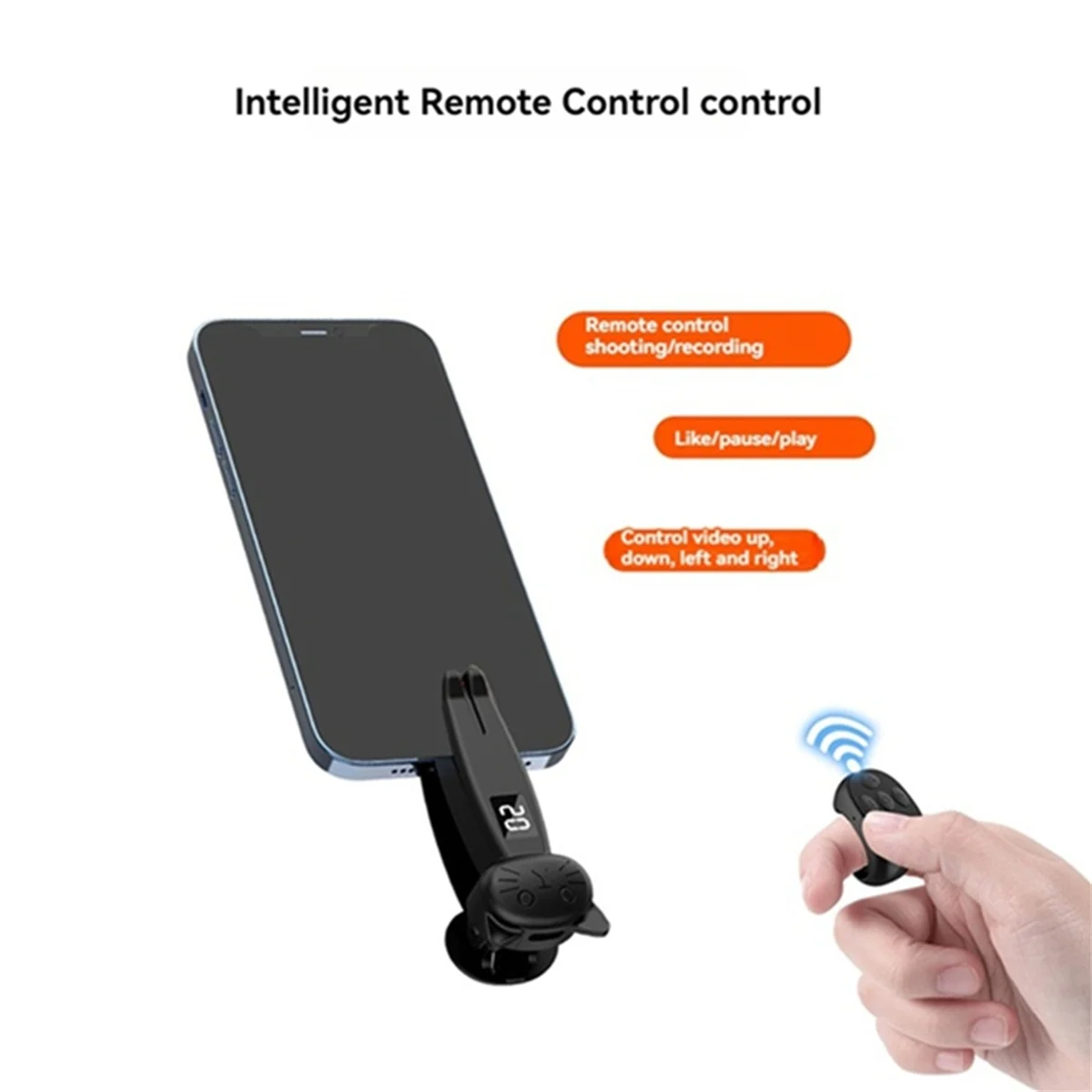 

New Tech 2Set Remote Control Page Turner Auto Clicker Bluetooth 5.3 for / for Android/E-Reade Gaming Live for