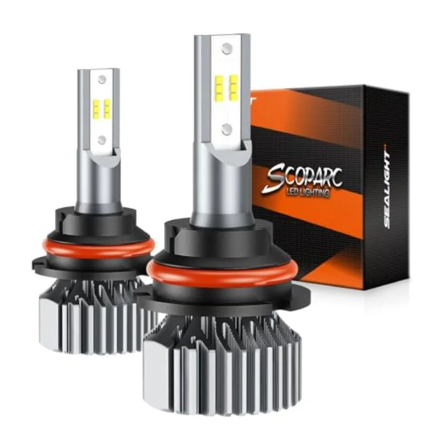 

S1 Bulbs or 9007 Fog Bulb 32000LM Super Bright Real 1:1 Design 9007 Fog Light Bulbs No Fan No Noise HB5 Fog Bulb 6000K Cool Whi