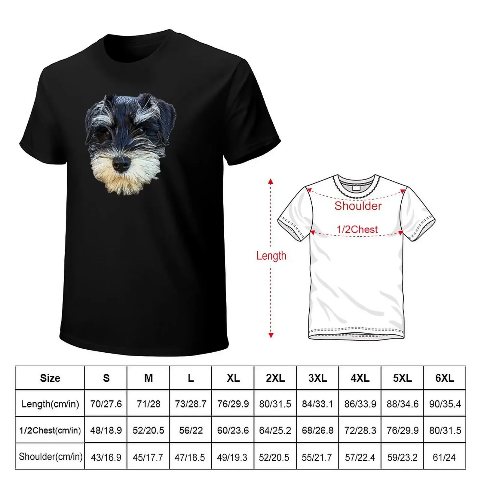 Miniature Schnauzer Cute mini puppy dog T-Shirt shirts graphic tees graphic shirts baggy shirts oversized t shirt men