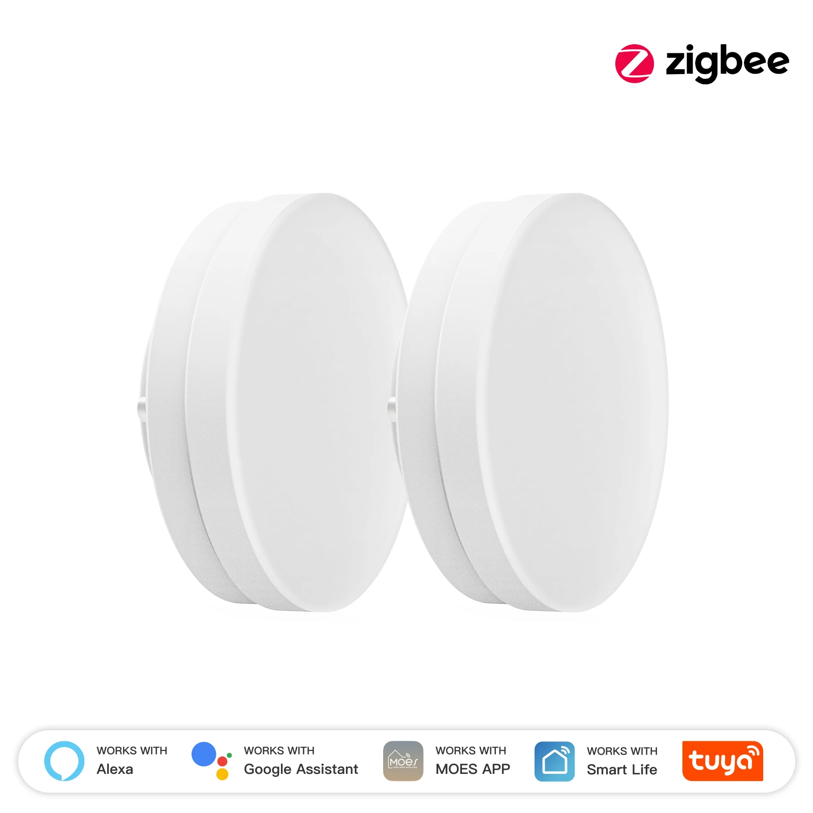 MOES Tuya ZigBee Smart LED Lampe GX53 Farbwechsel Dimmbare Glühbirne Musik Sync Restaurant Schrank Arbeit Mit Alexa Google Hause