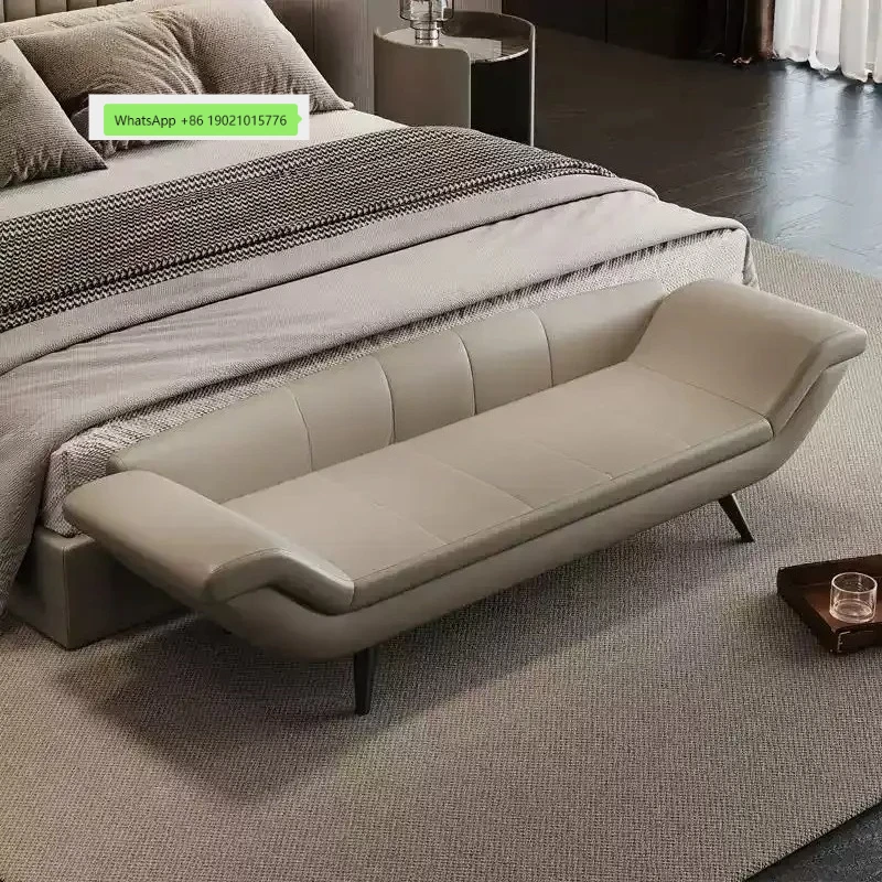 HJ New Modern Home Light Luxury Bench Bedroom End Minimalist Bed Front Cloakroom Sofa Stool