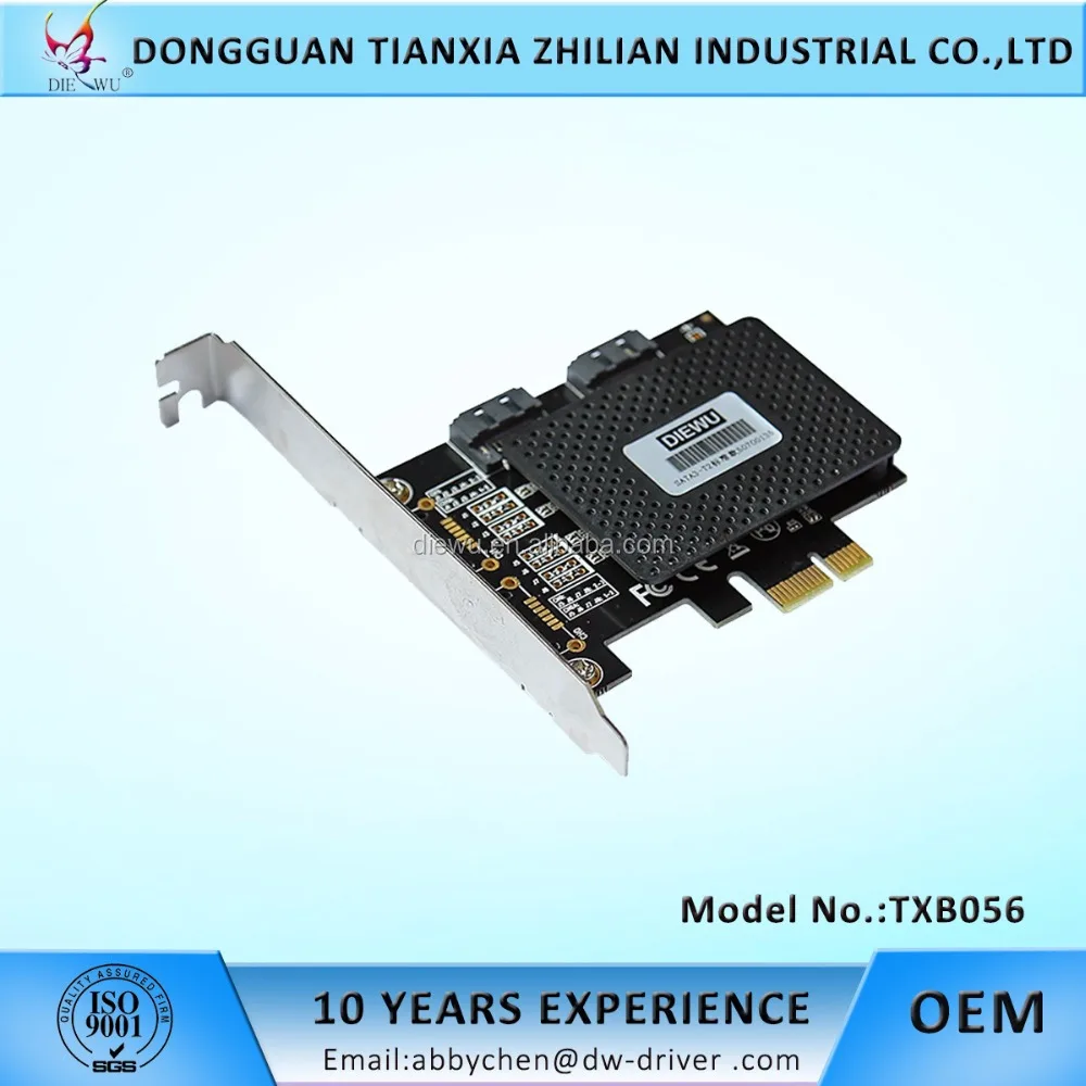 2PCS 6Gbps PCI Express To SATA 3.0 Expansion Controller Card Pci Express To Pcmcia