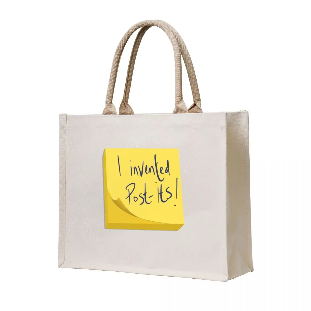 

I Invented Post-its! Tote Bag Shopper hand bag canvas tote bag shopping logo