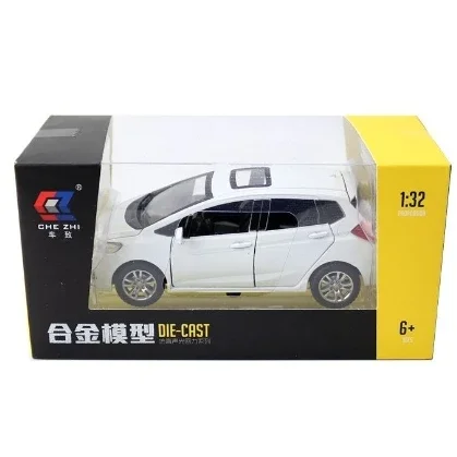 1:32 Honda Fit Metal Toy Alloy Car Die Cast Toy Car Model Car Pull Back Children Toy Collectible Gift Free Shipping