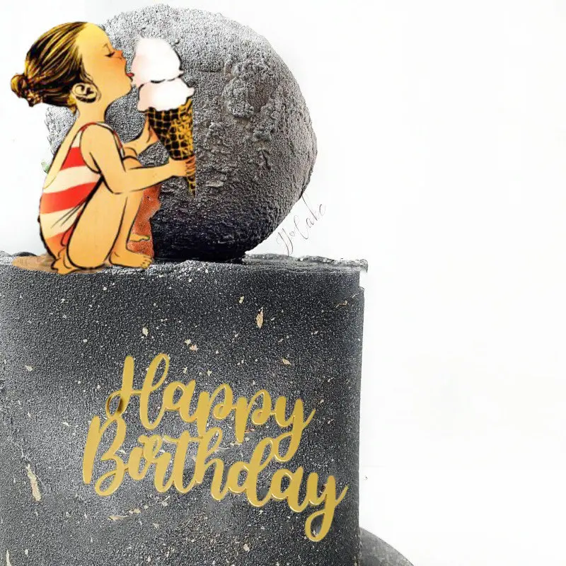 1 Set Farbige Buchstaben Happy Birthday Tortendekoration Gold Kleiner Stern DIY Party Geschenk Cupcake Topper für Babyparty Dessert Dekoration – Detail 31