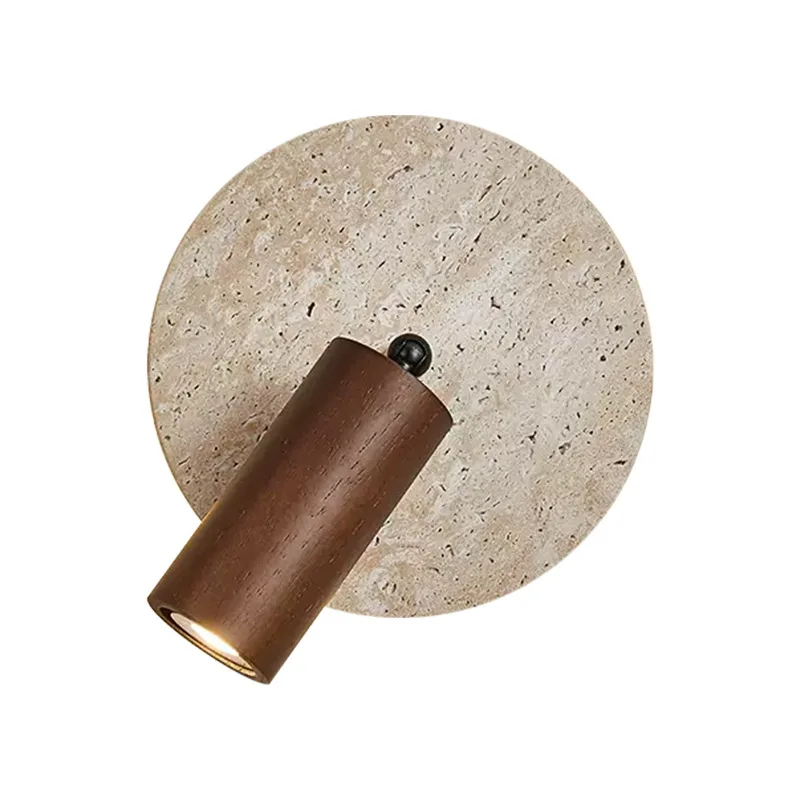 

Japanese-style wabi-sabi wind room bedroom bedside spotlight antique style study rotatable eye protection reading wall lamp