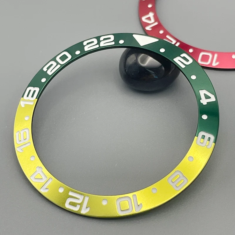 

38mm*30.6mm High quality Slope Aluminum Watch Bezel Insert Ring Fits SKX007 SKX009 SRPD SUB Men Diving Watch Replacement Parts