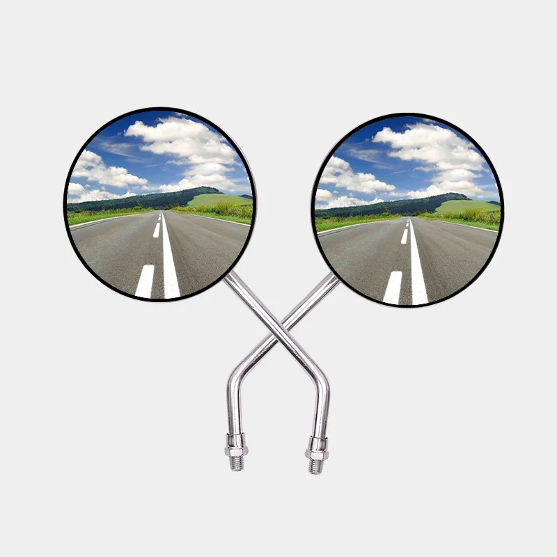 USER-X Motorcycle Universal Retro round metal  Rear View Mirrors For Honda MSX cg gn 125 CB650 CB125 ATV Harley Back Side Convex