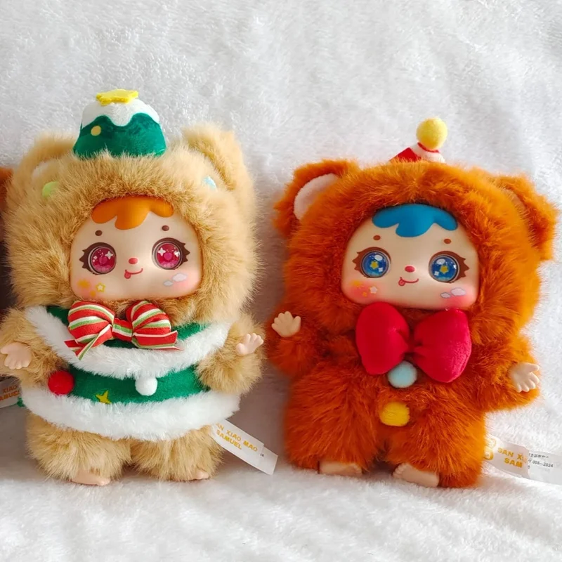 

Genuine Samuel Happy Christmas Night Series Blind Box Cute Plush Doll Toy Bag Charms Surprise Christmas Gift For Girl