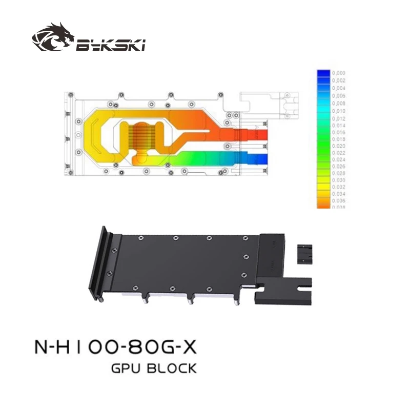 

Bykski N-H100-80G-X GPU Block Use for NVIDIA H100 / H800 80G Video Card Water Cooling/All Metal AI Intelligence Deep Learning