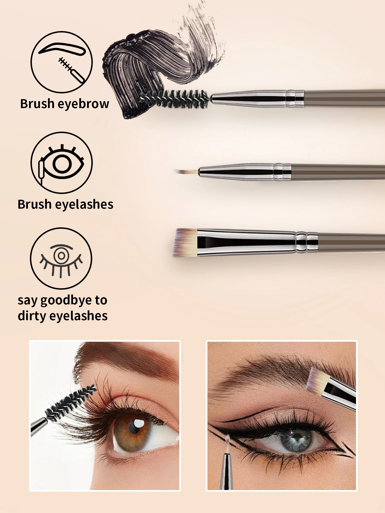 18 brown brushes with 5 triangular powders 3 beauty eggs and 4 mini ones Beauty Egg 3-Finger Powder Puff Wash Brushing Lazy Make