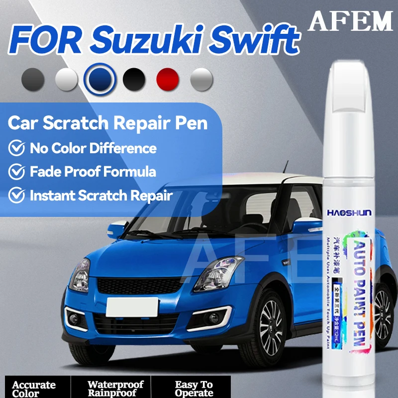 Specialized Automobiles For Suzuki Swift Car Paint Repair Pen Touch Up Scratch Remover DIY Auto Accessories Black White Blue Red