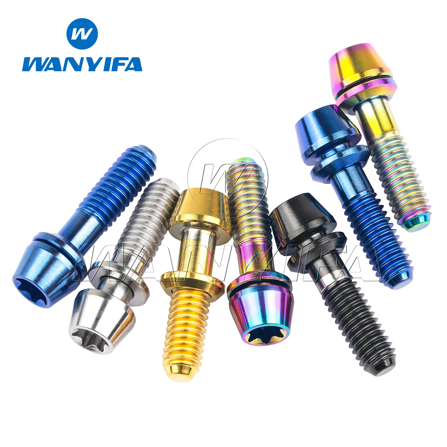 Titanium Ti Bolt M4x15.3mm Allen Hex Taper Met Ringen Titanium Schroeven Voor Ritchey C260 Fiets Stuurpen