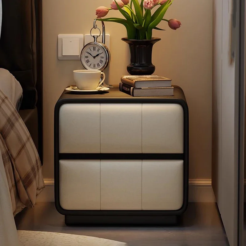 

#Modern Trendy Bedside Table Glamour Elegant Unique Design Nightstand Simple Italian Nachttisch Schlafzimmer Bedroom Furnitures