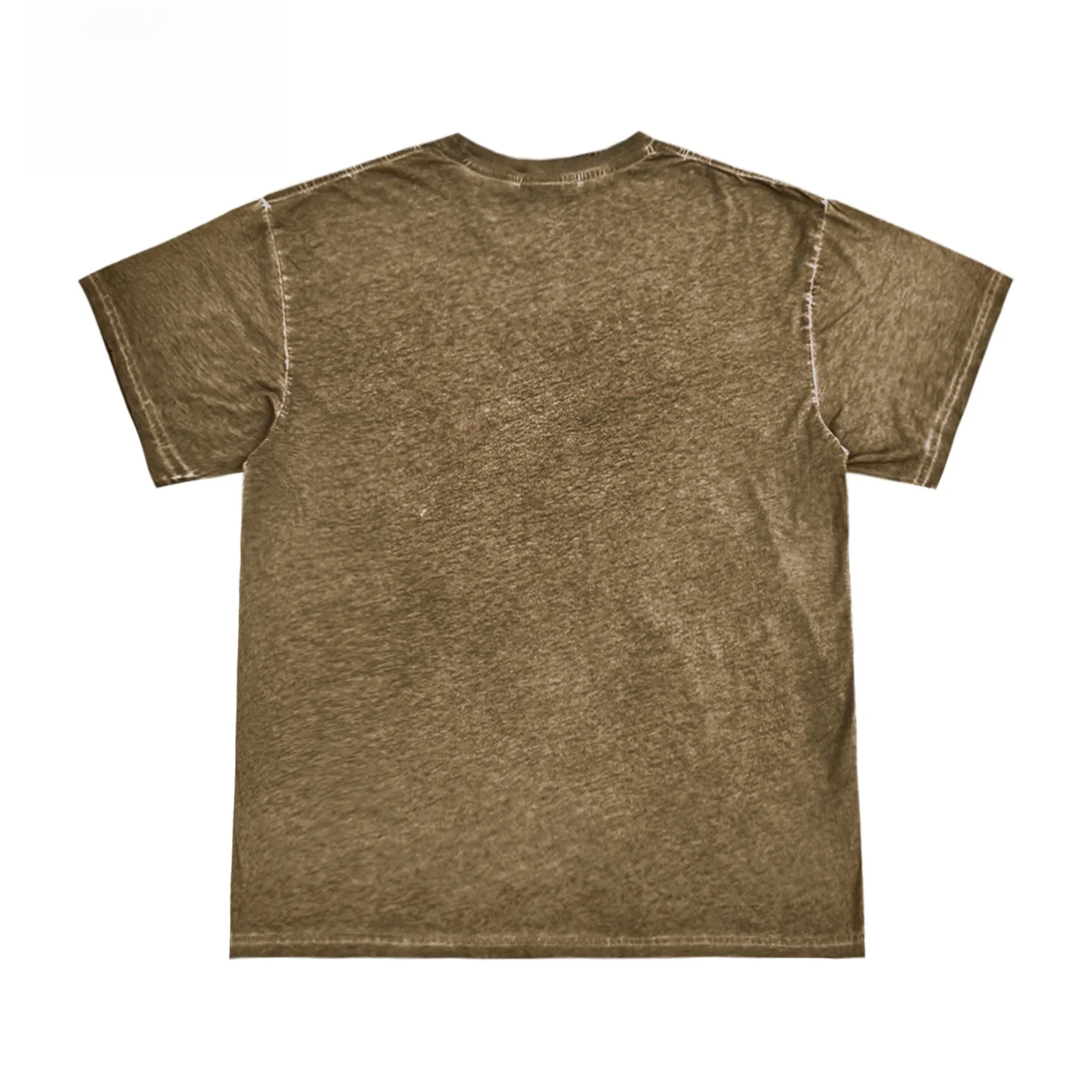 Artist's Soulful Unisex Washed Short Sleeve T-Shirt Abstract Oil Painting Collage Design Fashionable Minimalist Style