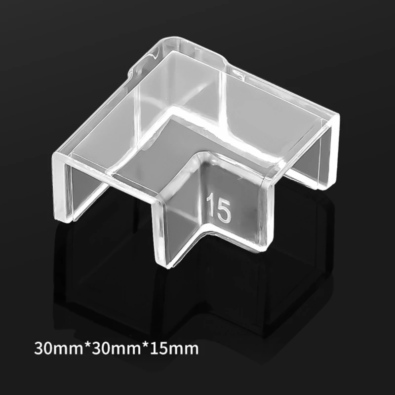 4PCS ถังปลาขอบ Protector ถังปลาใสเครื่องมือสนับสนุน CLEAR Aquarium ถังปลาฝาครอบกระจก Protector ติดตั้งง่าย
