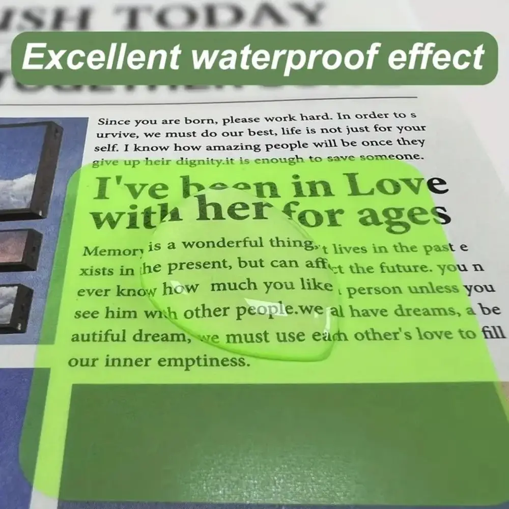 160 Sheets 8 Colors Sticky Notes Notepad Transparent Clear Stickers Fluorescent Color Morandi Note Pads School Stationery