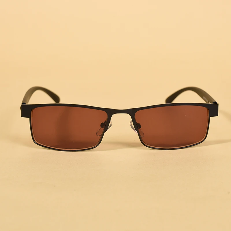 Metall Lesebrille Für Männer Braune Linsen Sonne Lesebrille Frauen Außerhalb Eeyewear Mit Power + 100 + 200 + 300 – Detail 4
