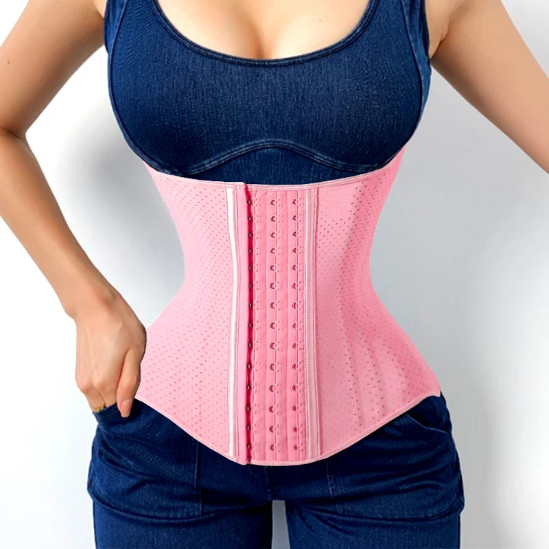 

AfruliA 25 Steel Bones Latex Waist Trainer Corset Shapewear Slimming Belly Body Shaper Modeling Strap Fajas Colombianas Girdles