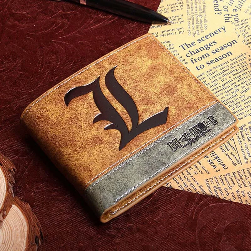 Anime Death Note PU-Leder kurze Geldbörse Herren Karten- und Geldbörse – Detail 1