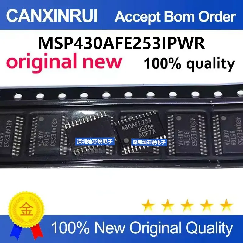 (5-100pieces)Brand new original MSP430AFE253IPWR 430AFE253 TSSOP24 16-bit microprocessor chip