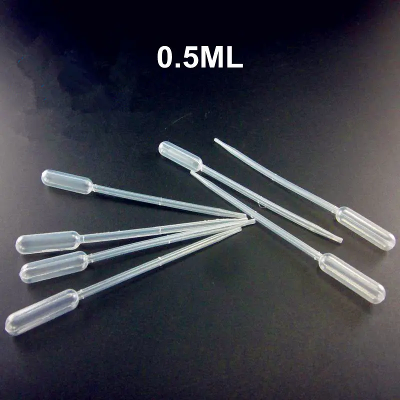 

sambette 500pcs/lot 0.5ML Pipettes Disposable Plastic Graduated Pasteur Pipette Dropper Polyethylene 1ML 2ML 3ML 5ML available