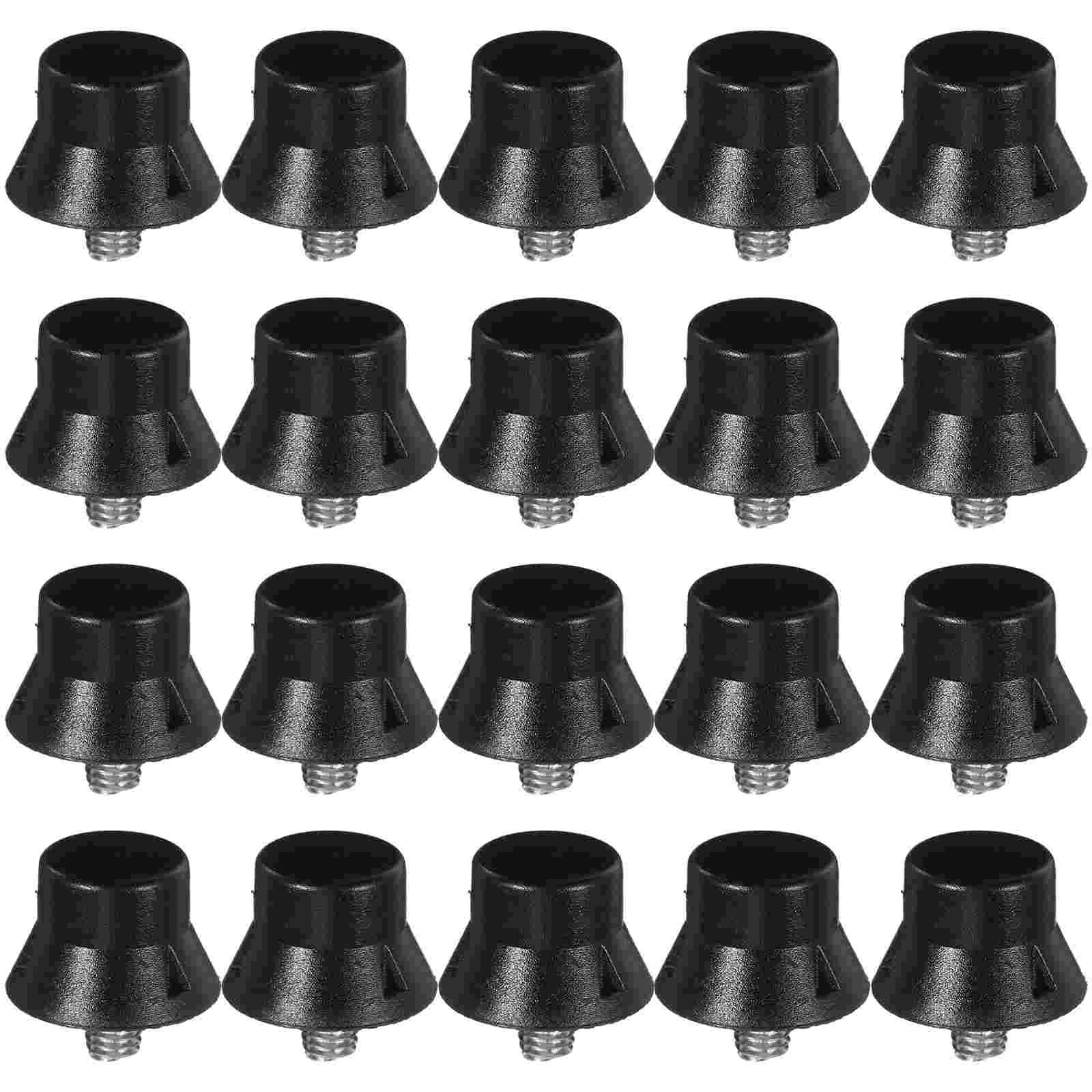 

25 Pcs Football Spikes Grip-enhancing Track Anti-slip Shoes Nails Replaceable Soccer Needle-shaped Rubber Accessories