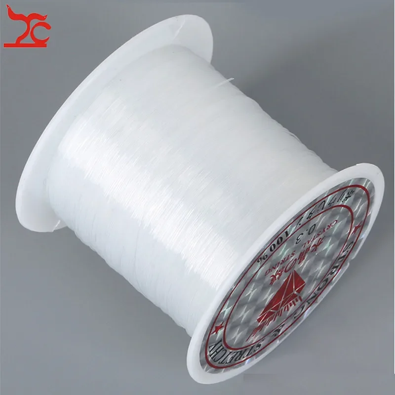 Strong Crystal String 0.2-0.6MM Dia Stretch Finsh Line Wire DIY Beading Bracelte Necklace Jewelry Cord Thread Clear Nylon String