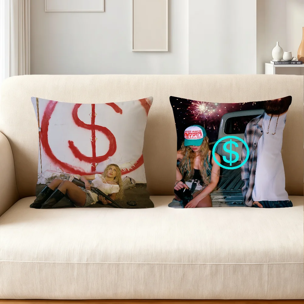 Singer S-slayyyter WORST GIRL IN AMERICA Pillow Case Suitable For Bedrooms Living Rooms Cars Home Decoration